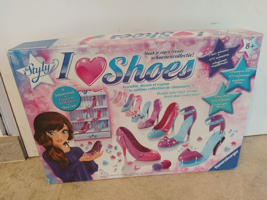 Ravensburger I Love Shoes: knutselset, Kinderen en Baby's, Speelgoed | Educatief en Creatief, Zo goed als nieuw, Knutselen, Ophalen of Verzenden