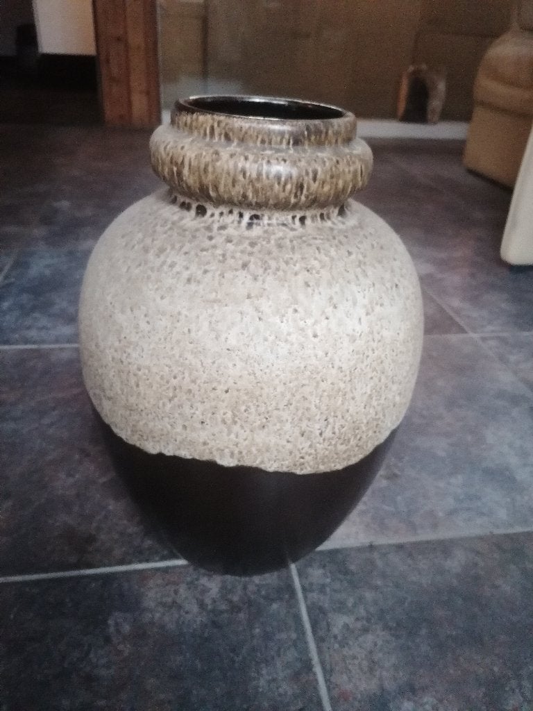 Vase vintage en céramique ouest-allemand, Fat Lava, Antiquités & Art, Enlèvement ou Envoi