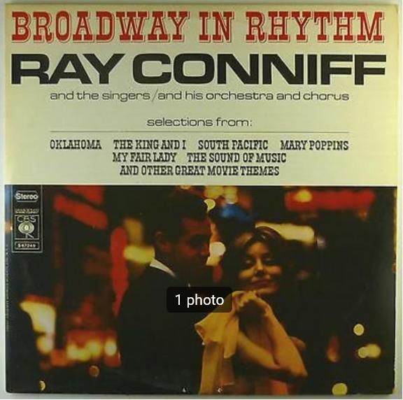 Broadway van 2 x 33 toeren in Rhythm Ray Conniff, Ophalen of Verzenden, Gebruikt, 12 inch, Jazz