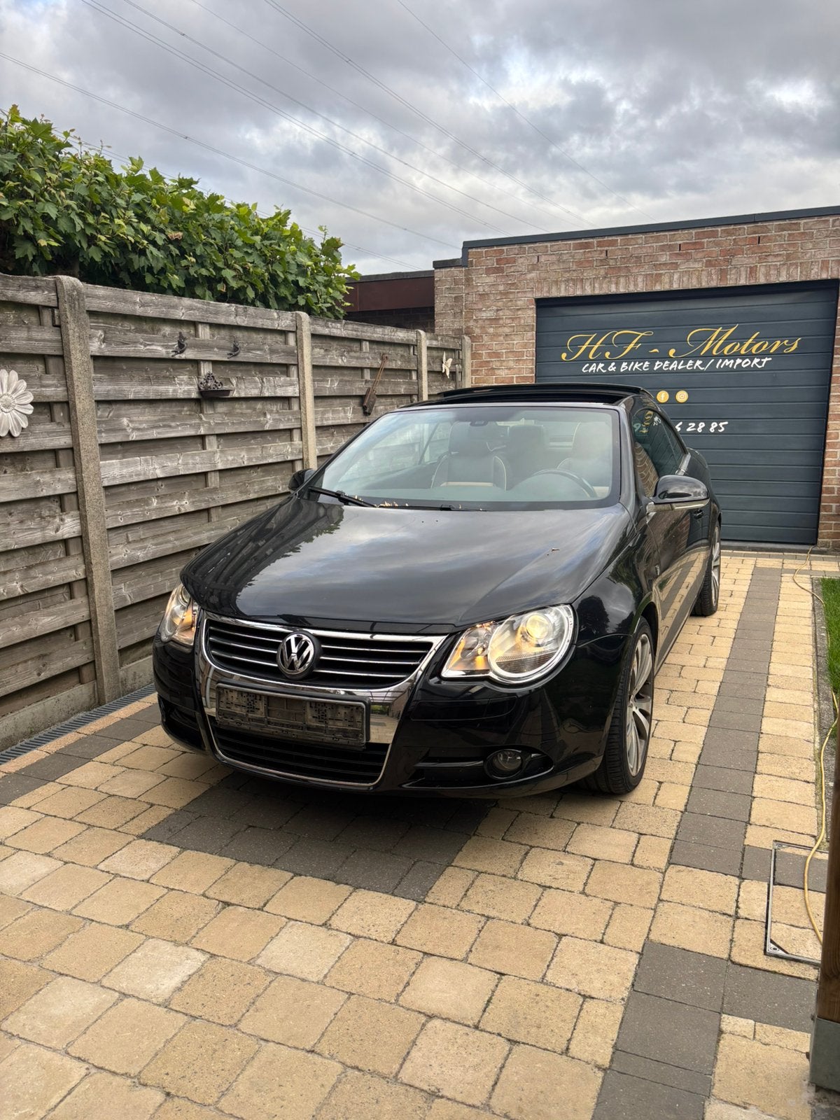 volkswagen Eos 2.0 diesel 2007 export export export, Autos, Cuir, Beige, Entreprise, Cabriolet