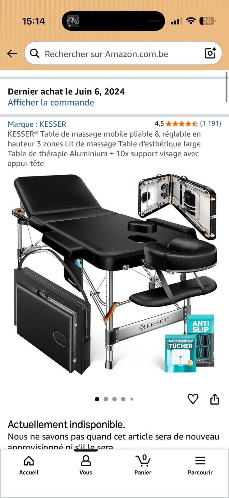 Table de massage pliable haut de gamme, Ophalen, Nieuw, Massagetafel
