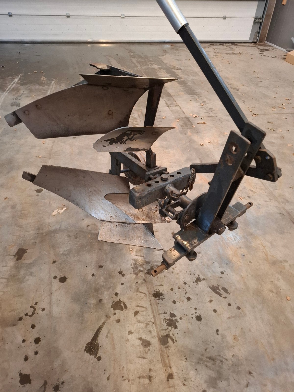 ploegje voor minitractor, Ophalen