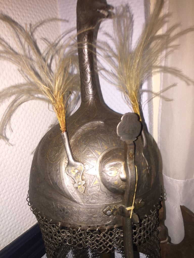 casque OTTOMAN 1800 COMPLET AVEC INTERIEUR, Collections, Envoi, Armée de terre, Casque ou Béret