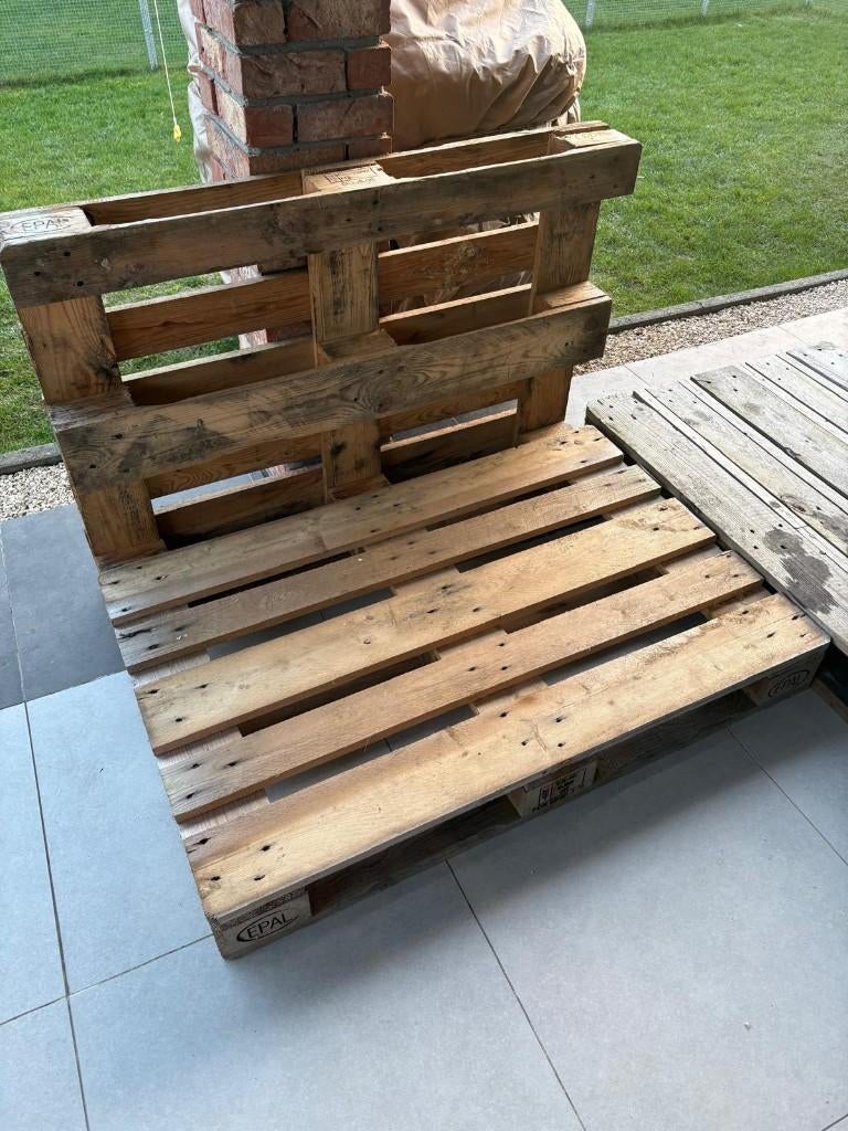 6 Europaletten, Ophalen, Gebruikt, Minder dan 200 cm