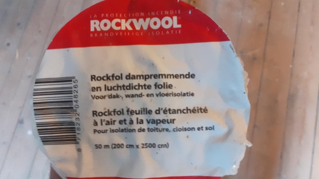 Rol dampschermfolie Rockwool Rockfol 50m2, Ophalen of Verzenden, Nieuw