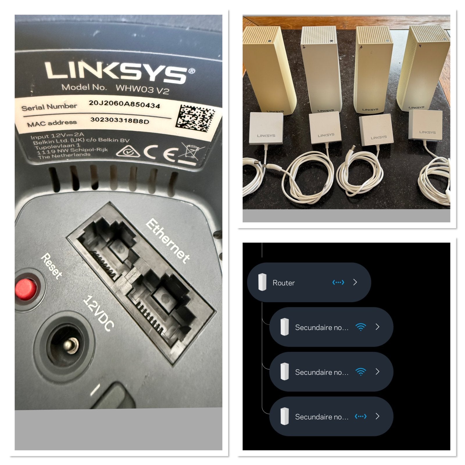 Système Linksys Mesh, Informatique & Logiciels, Routeurs & Modems, Utilisé, Routeur avec modem, Enlèvement