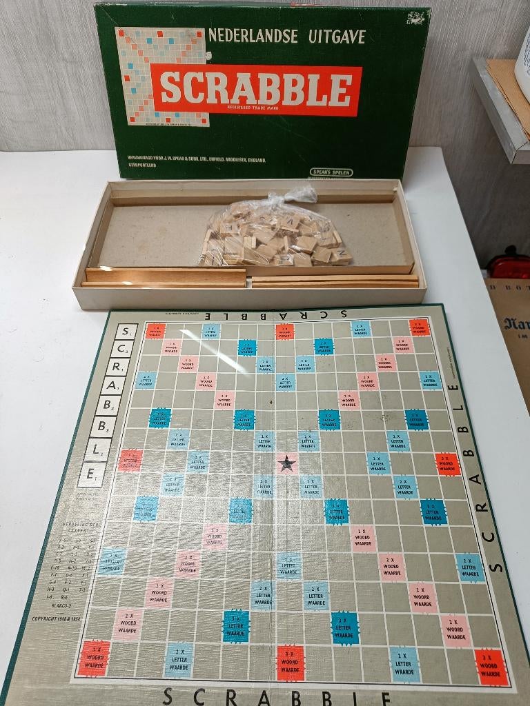 Scrabble houten blokjes, Hobby en Vrije tijd, Ophalen of Verzenden