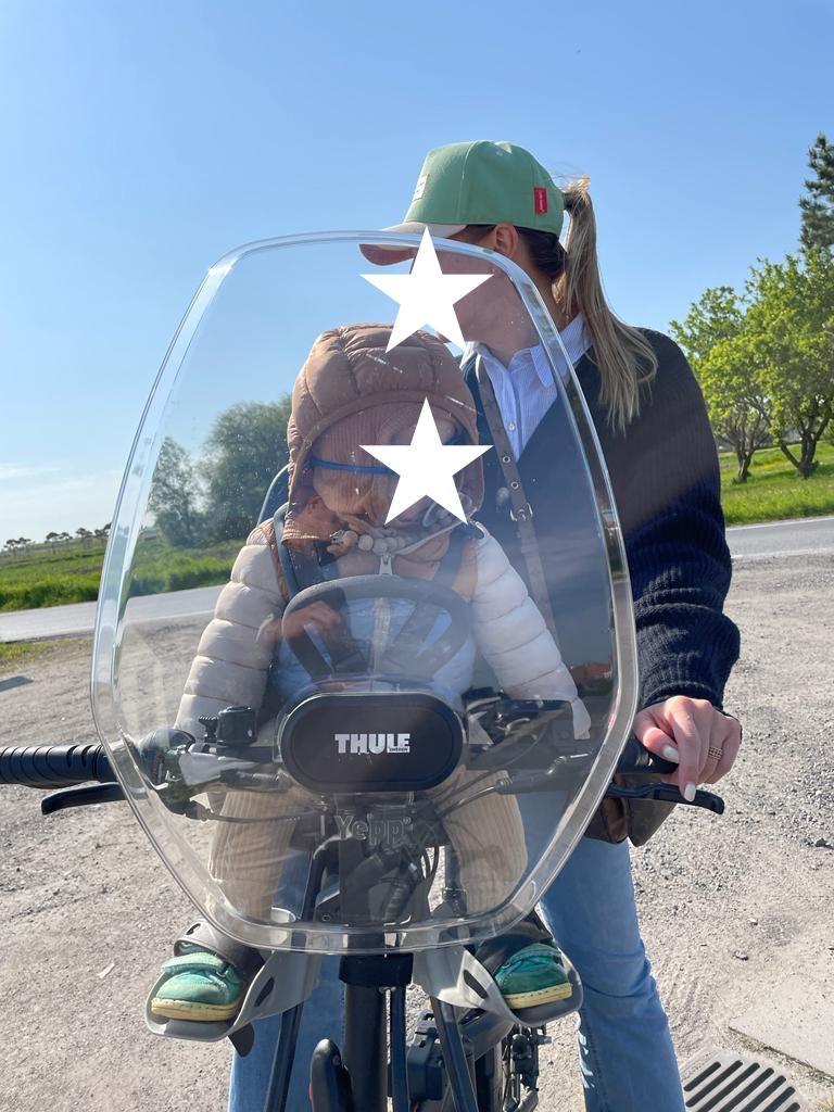 Thule yepp mini + wind screen, Voetsteuntjes, Yepp (Thule), Voorzitje, Ophalen of Verzenden