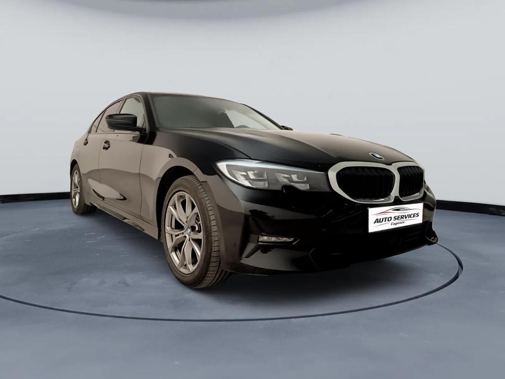 BMW 3 Serie 320dA AdBlue Garantie 12 mois (bj 2021), Auto's, Automaat, Zwart, Leder, Bedrijf