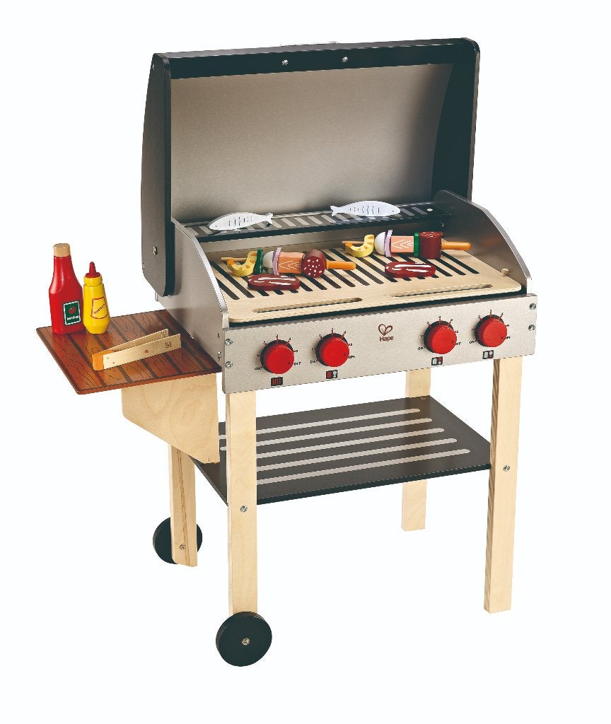 Hape houten barbecue incl accessoires, Ophalen of Verzenden, Nieuw, Meubelstuk of Keukentje