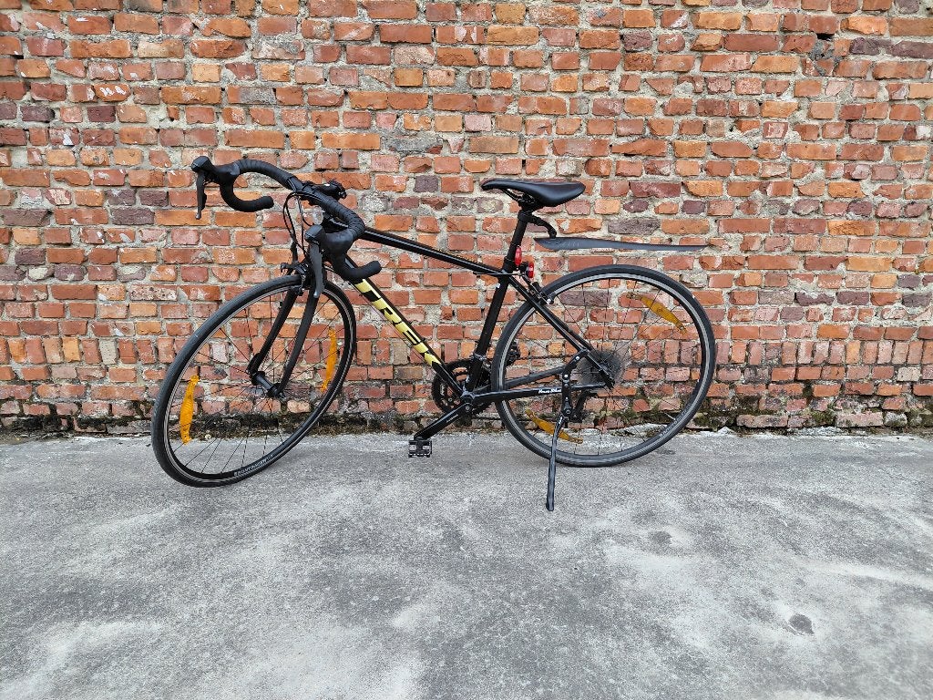 Koersfiets TREK Domane 2, zwart goud maat 47 RD, Fietsen en Brommers, Minder dan 10 versnellingen, Gebruikt, Aluminium, Overige maten