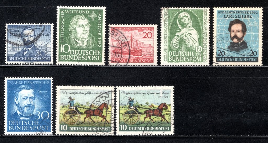 DUITSLAND Lot 1952 gestempeld, Postzegels en Munten, Verzenden, BRD, Gestempeld