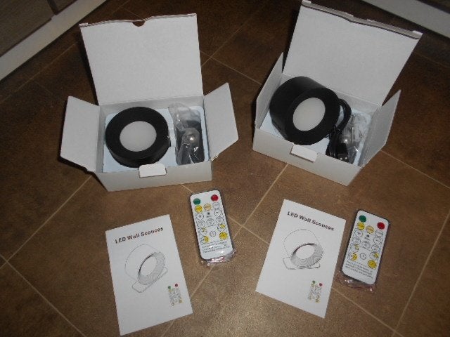 2 Led muur lampjes / Nieuw, Ophalen of Verzenden, Nieuw, LED, Wit