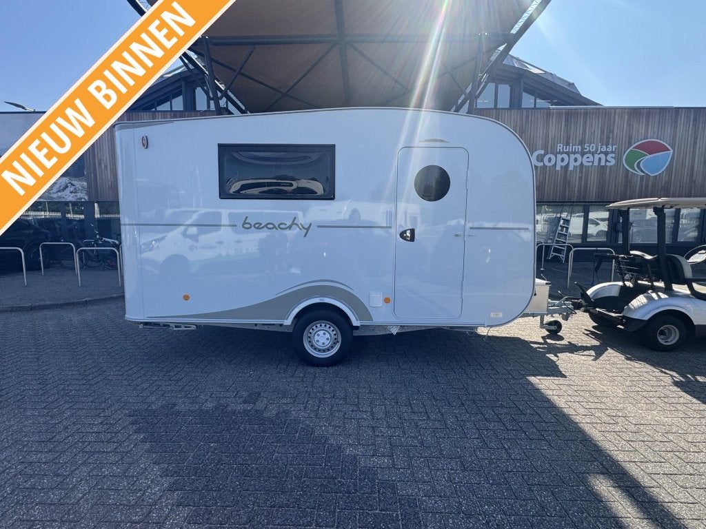 Hobby Beachy 420 SUPER BEACHY VOORDEEL, Caravans en Kamperen, Caravans, Hobby, Koelkast, 4 tot 5 meter, Tot en met 3