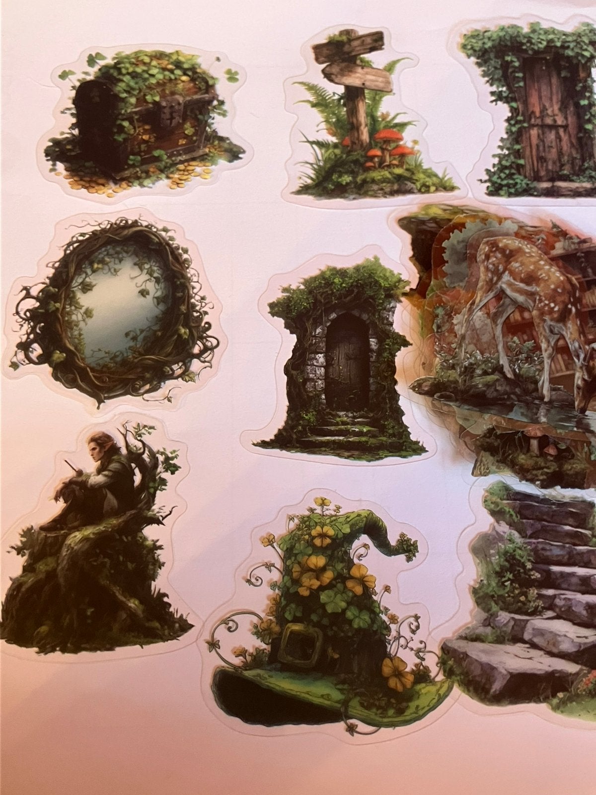 Scrapbooking thema bos 50 stickers, Hobby & Loisirs créatifs, Scrapbooking, Enlèvement, Comme neuf