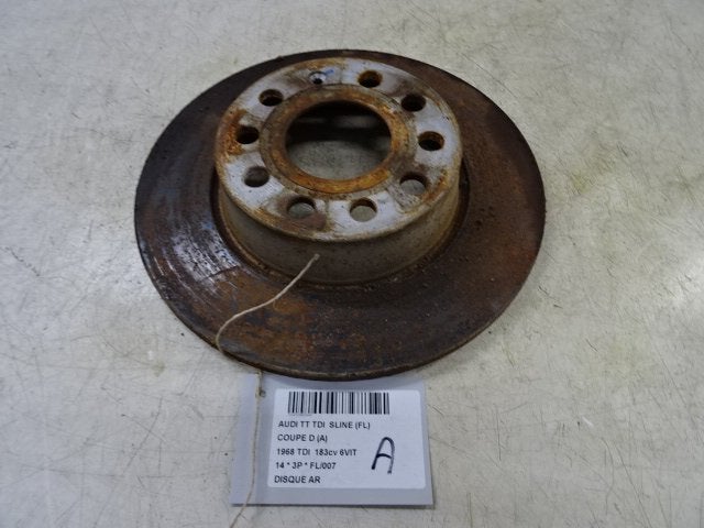 FREIN DISQUE ARRIÈRE Audi TT (FV3 / FVP) (01-2014/09-2018), Auto-Union-Straße  1,
85057  Ingolstadt, DE, Info@audi.de, Audi, Utilisé