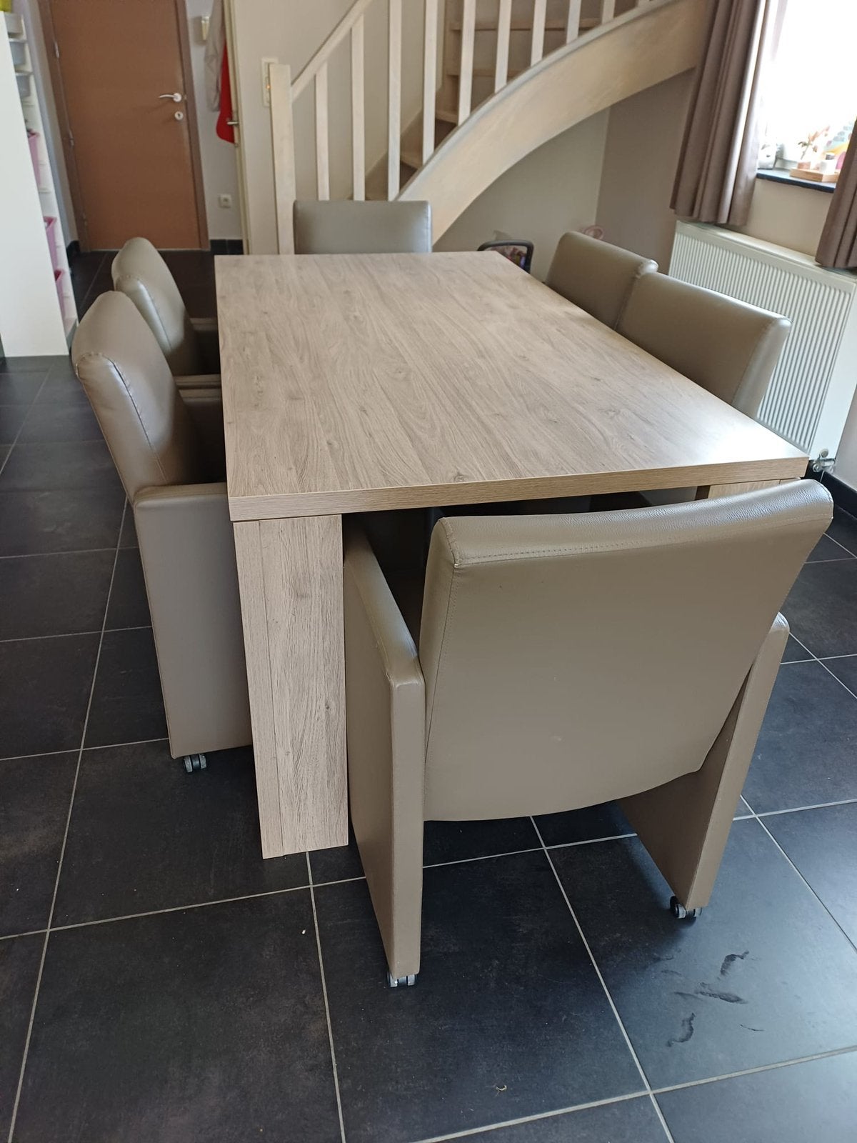 Eetkamer, Ophalen, Gebruikt, 4 tot 6 stoelen