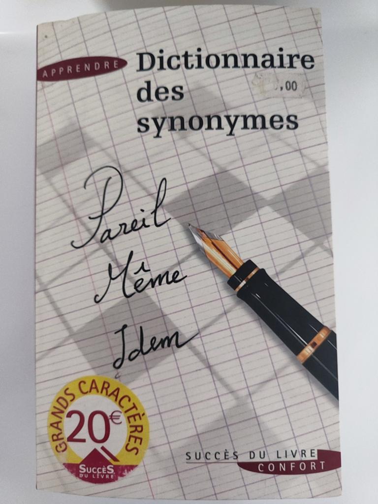 Dictionnaire des synonymes, Livres, Enlèvement, Utilisé, Thomas Decker