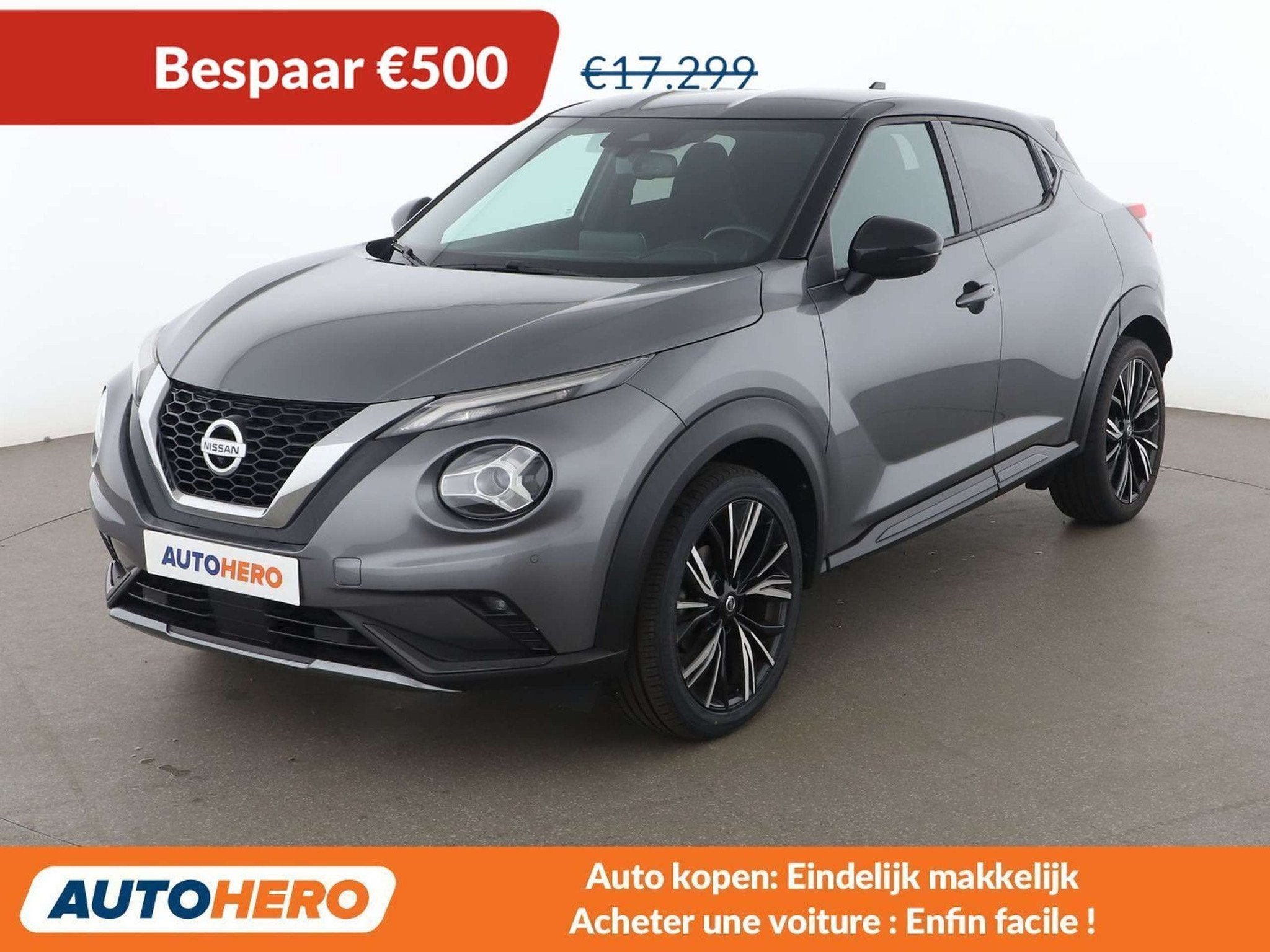 Nissan Juke 1.0 DIG-T N-Connecta (automatique), 144 g/km, Argent ou Gris, Euro 6, Autres carburants