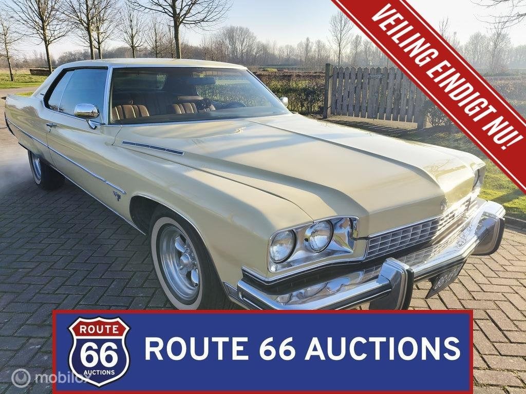 Buick Electra 225 Coupe | 1973 | Route 66 Auctions, Auto's, Oldtimers, Zwart, Bedrijf, Handgeschakeld, Buick