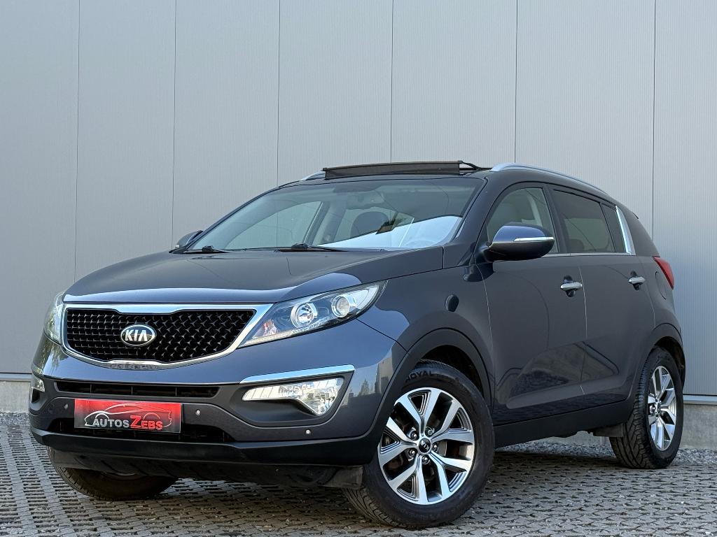 Garantie Cruise Navi  caméra pano LED Kia Sportage 1.6i*, Cuir, Entreprise, Boîte manuelle, Noir