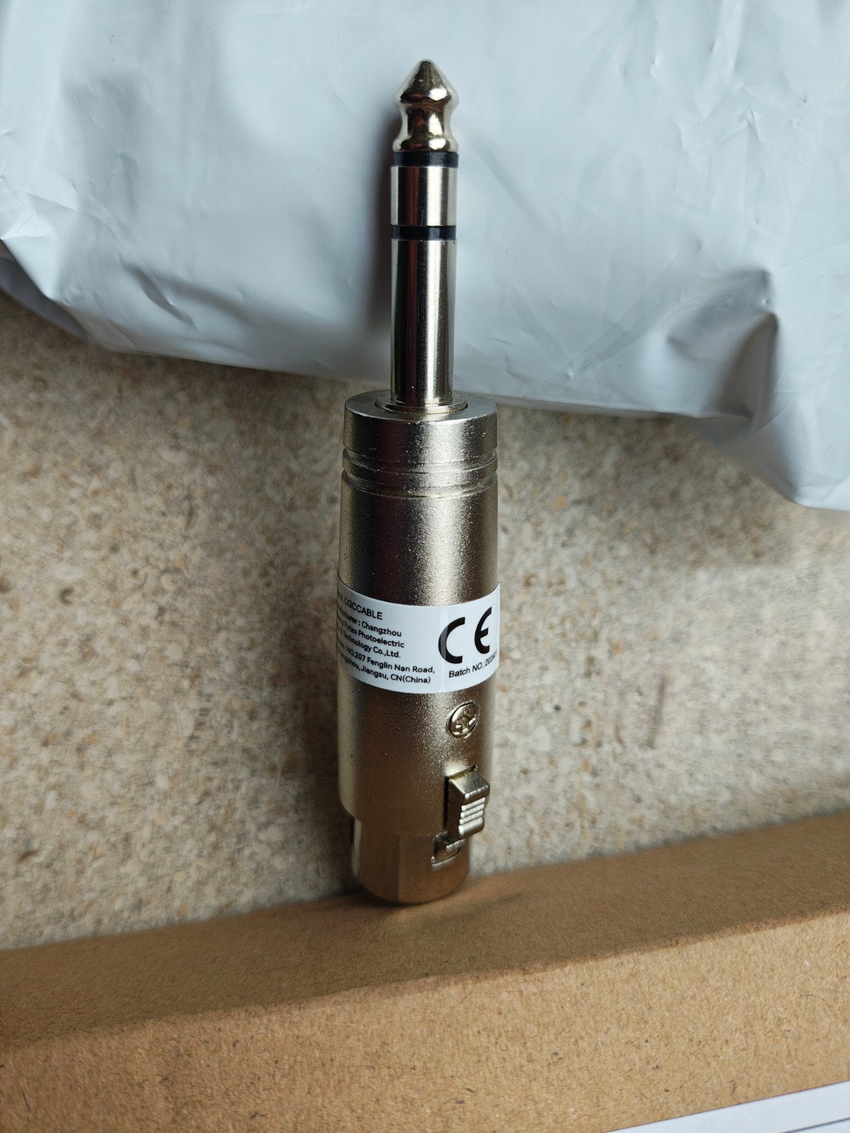 Jack naar XLR female adapter, hoge kwaliteit, NIEUW, Ophalen of Verzenden, Nieuw, Instrument