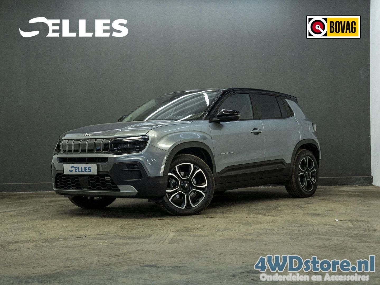 Jeep Avenger Altitude 54 kWh | SOH 96% | 2 Tone dak/Spiegels, Auto's, Automaat, 393 km, Elektrisch, Grijs