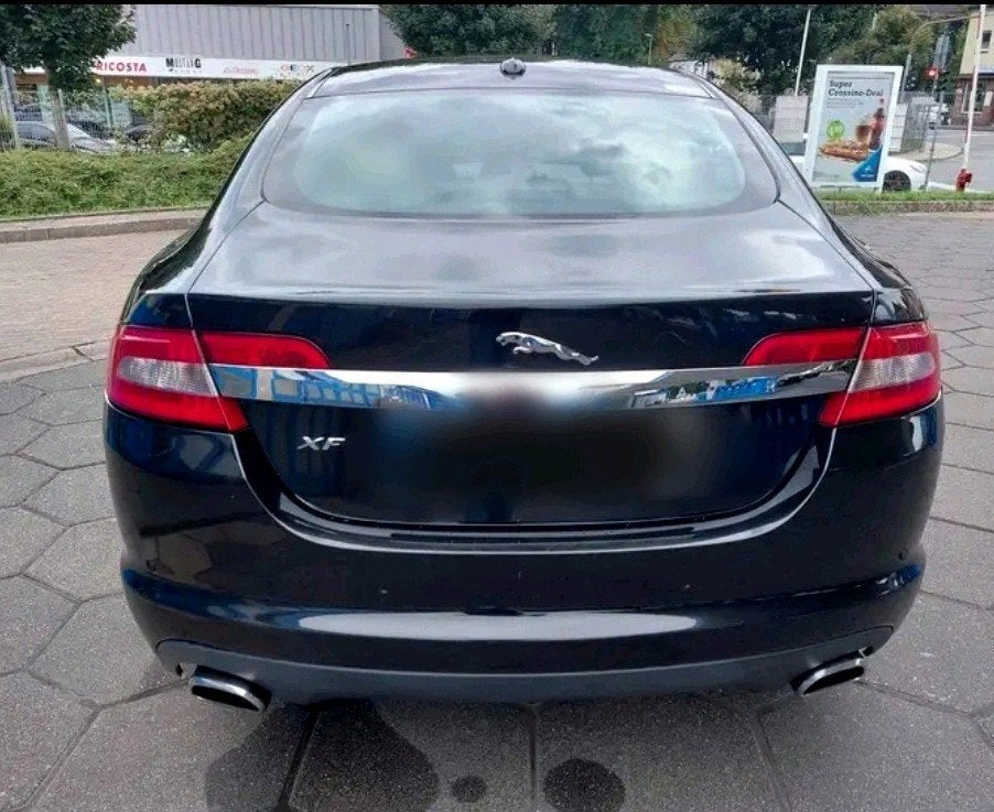 Jaguar XF 2.7 V6 diesel, export, 2ème proprio, mécanique ok, Autos, Cuir, Achat, Entretenue par le concessionnaire, Noir