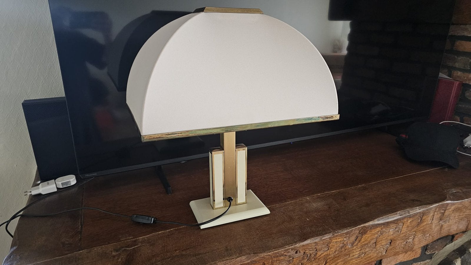 Martini Luce, tafellamp uit de jaren 70, Ophalen, Zo goed als nieuw, Metaal, Wit