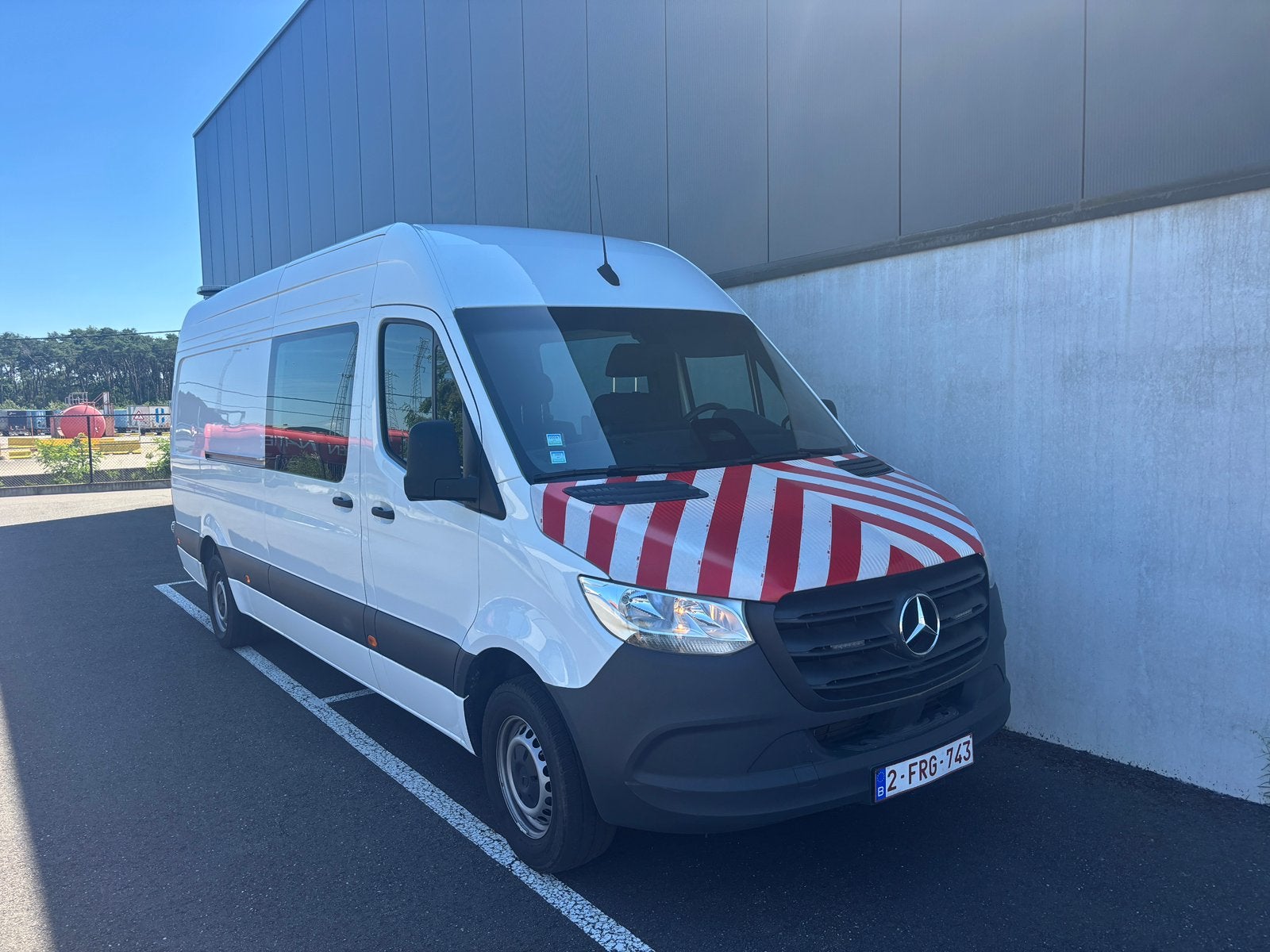 Mercedes Sprinter 317 dubbele cabine L3H2 (Full option), Auto's, Automaat, Wit, Mercedes-Benz, Diesel