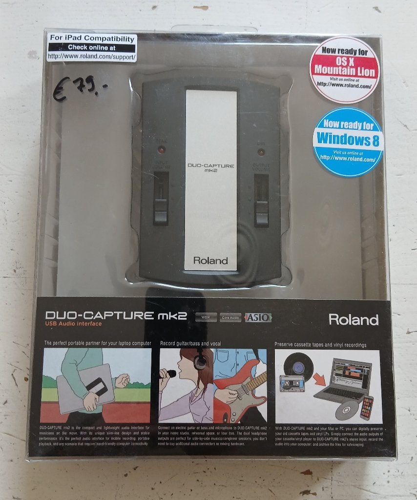 Roland Duo-capture mk2, Muziek en Instrumenten, Ophalen, Nieuw, Minder dan 5 kanalen, Microfooningang