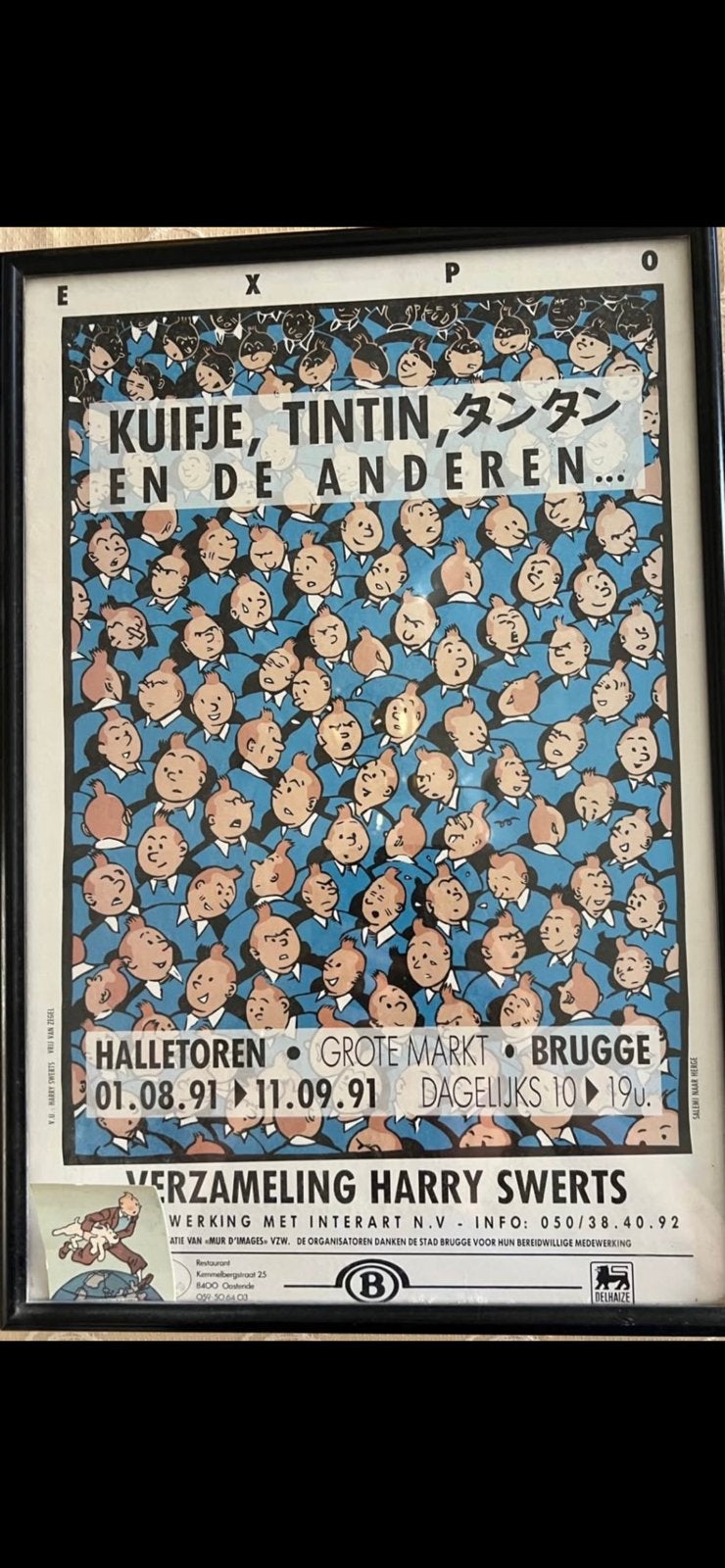 Affiche kuifje, Ophalen, Zo goed als nieuw