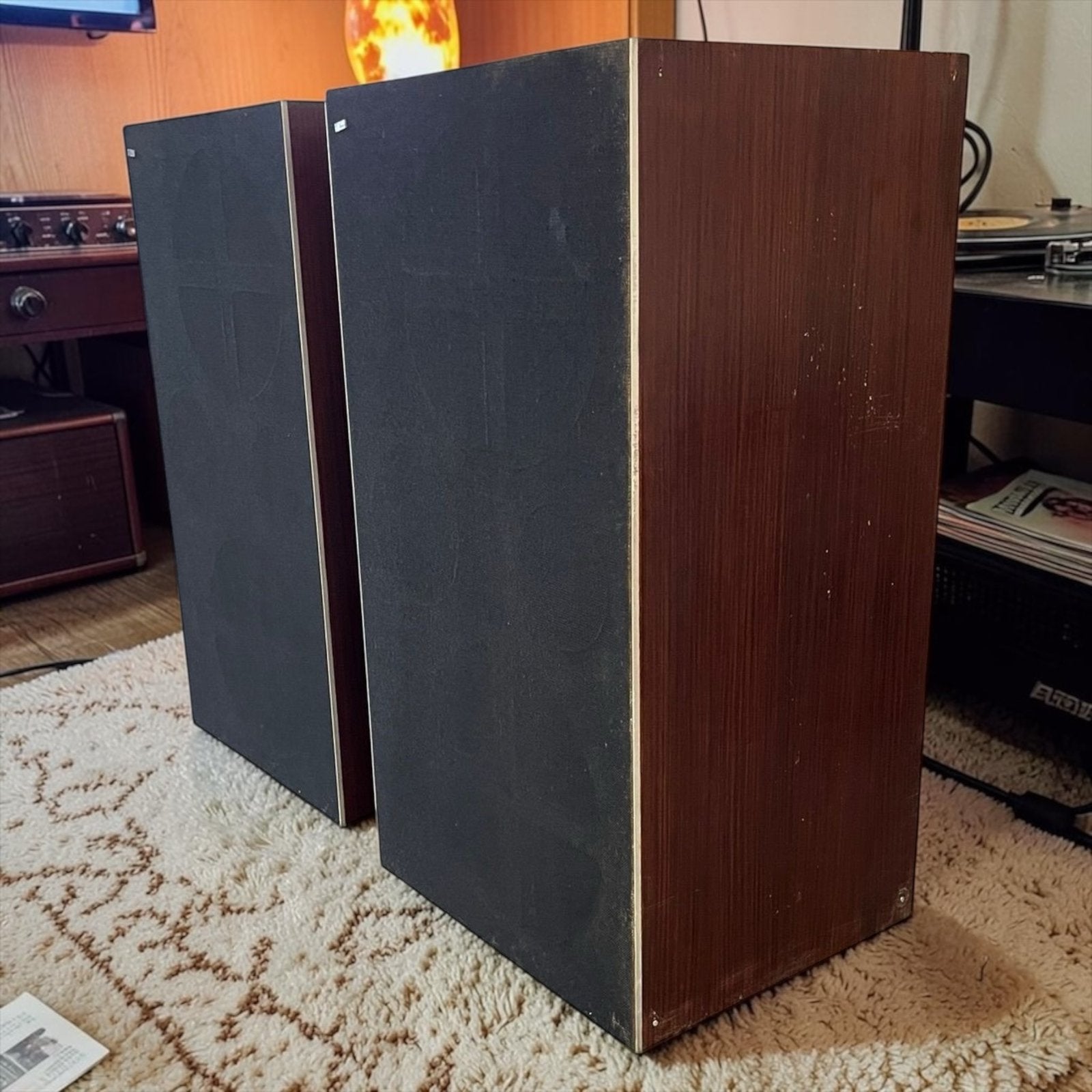 Ensemble de 2 haut-parleurs vintage Bang & Olufsen, TV, Hi-fi & Vidéo, Envoi, Utilisé