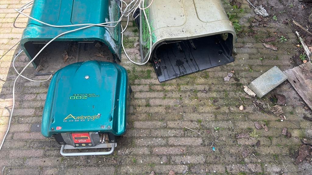 defecte robotmaaiers merk ambrogio, Enlèvement, Utilisé, Plus de 25 cm, Avec capteur de pluie