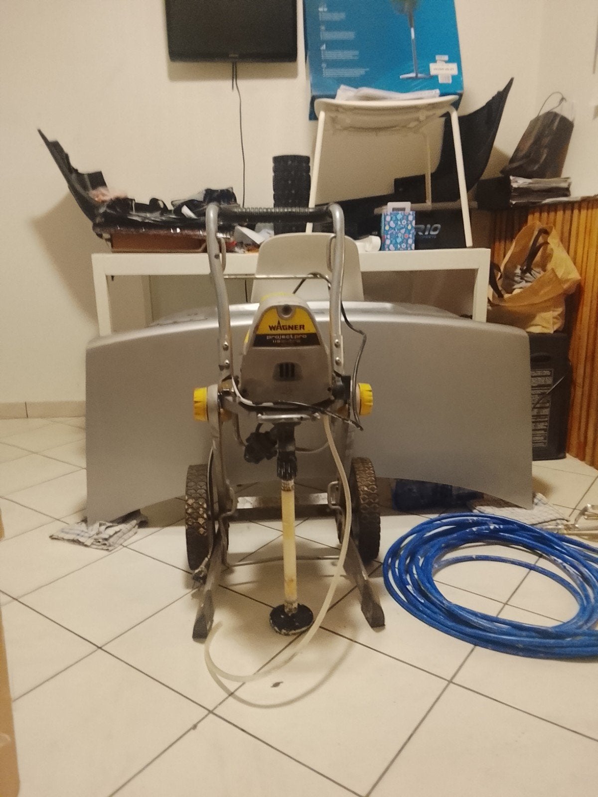 airless wagner, Ophalen