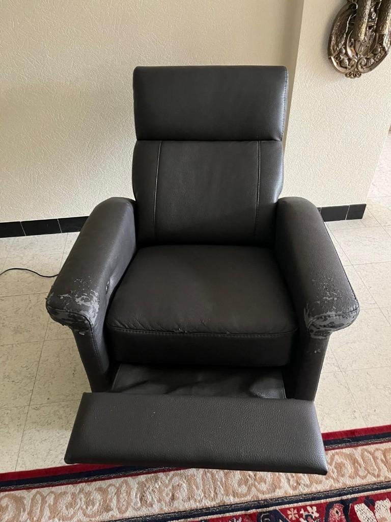 Elektrische relaxfauteuil met sta op functie, Ophalen, Gebruikt, 75 tot 100 cm