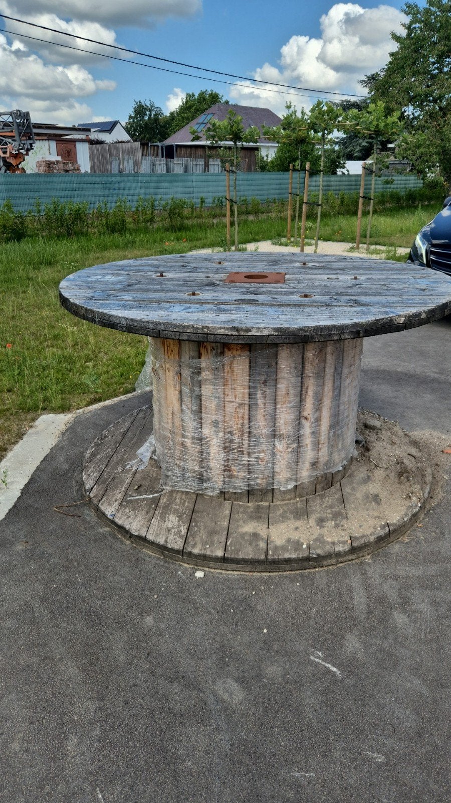 Hout grote  haspel, Ophalen, Hout