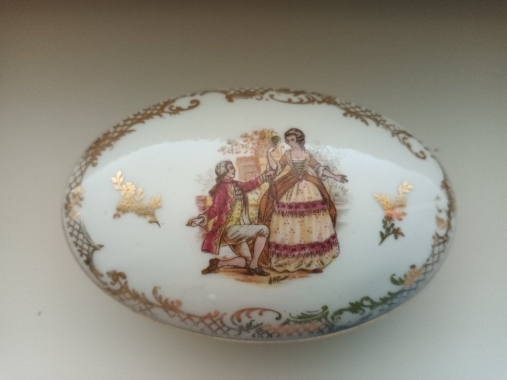 Juwelendoosje porselein imperial chadelaud, Antiek en Kunst, Ophalen of Verzenden
