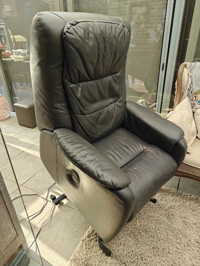 lederen electrische relaxzetel met liftfunctie, Ophalen, Eenpersoons, Klassiek, Leer