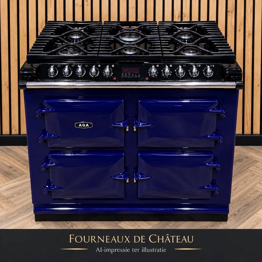 AGA Six Four Gas 100cm + Elektrische ovens, Ophalen of Verzenden, Gas