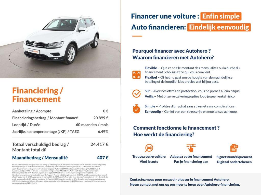 Volkswagen Tiguan 2.0 TSI 4Motion BlueMotion (automatique), Autos, Achat, Interruption de démarrage, 5 portes, 5 places