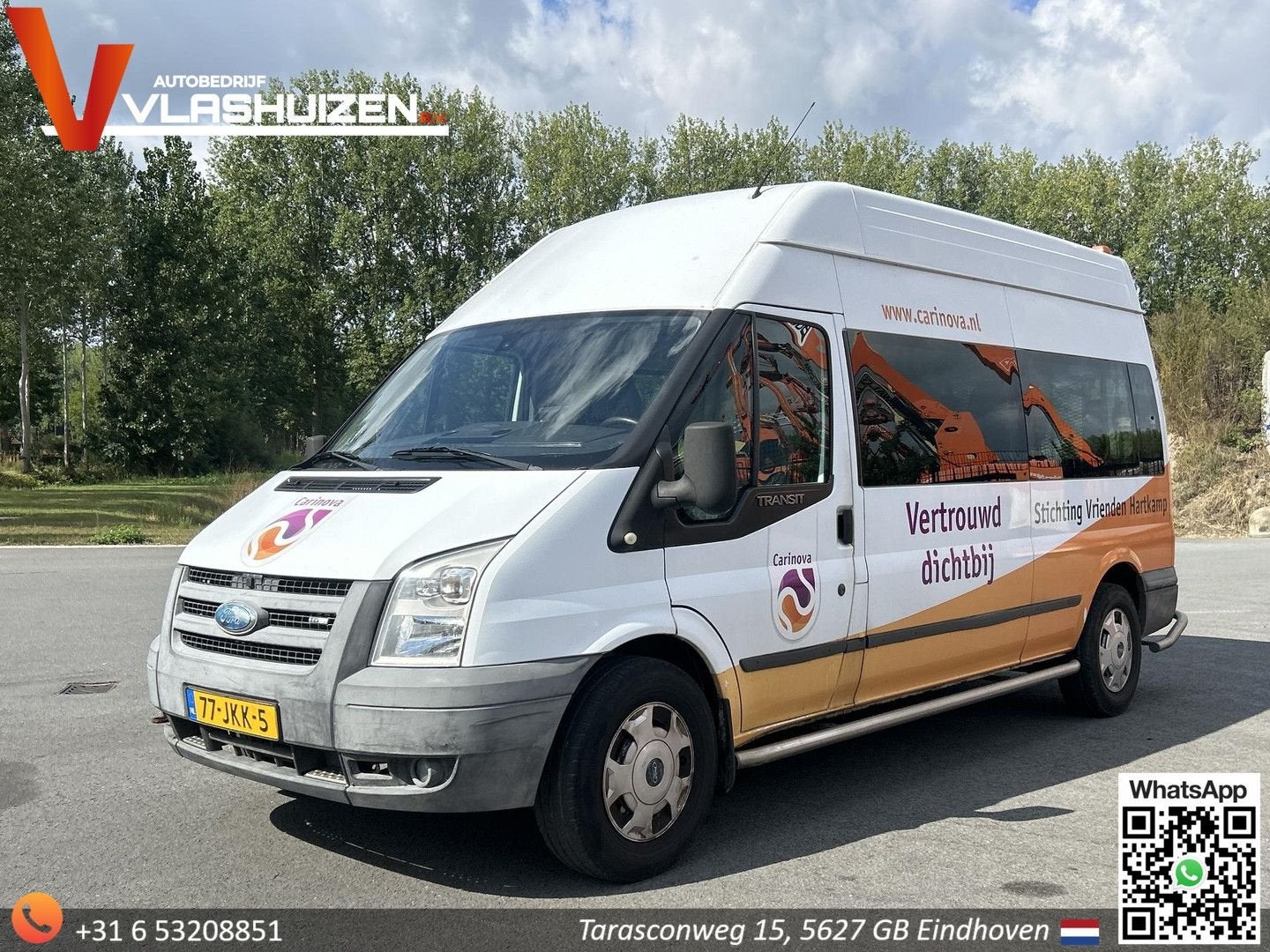 Ford Transit Kombi 330L 2.2 TDCI HD | € 3.950,- MARGE! | 9 P, Auto's, Ford, Monovolume, Electronic Stability Program (ESP), Wit