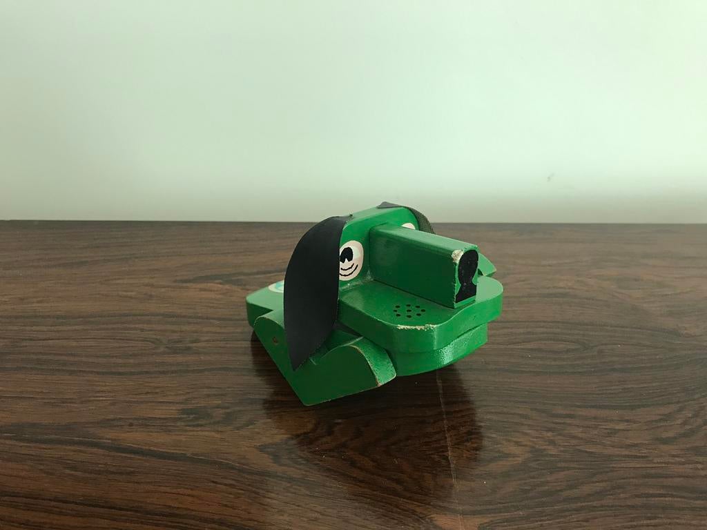 Retro vintage houten papier houder hond, Enlèvement ou Envoi