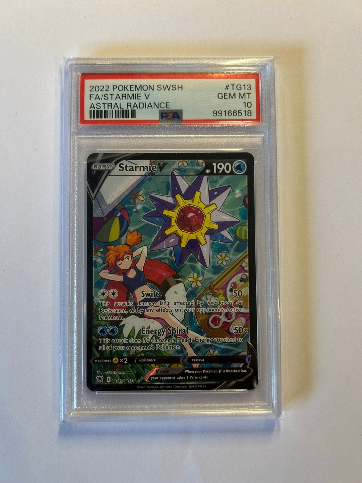 Starmie V - PSA 10, Hobby en Vrije tijd, Ophalen of Verzenden, Nieuw, Losse kaart, Foil