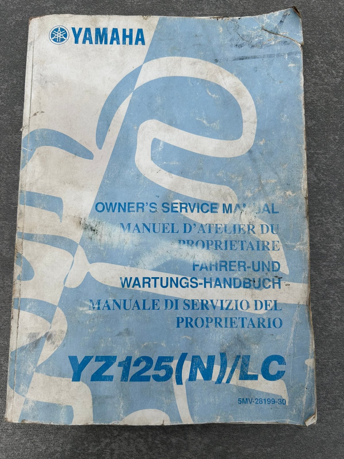 Manuel d'utilisation de la Yamaha YZ 125, Enlèvement, Yamaha