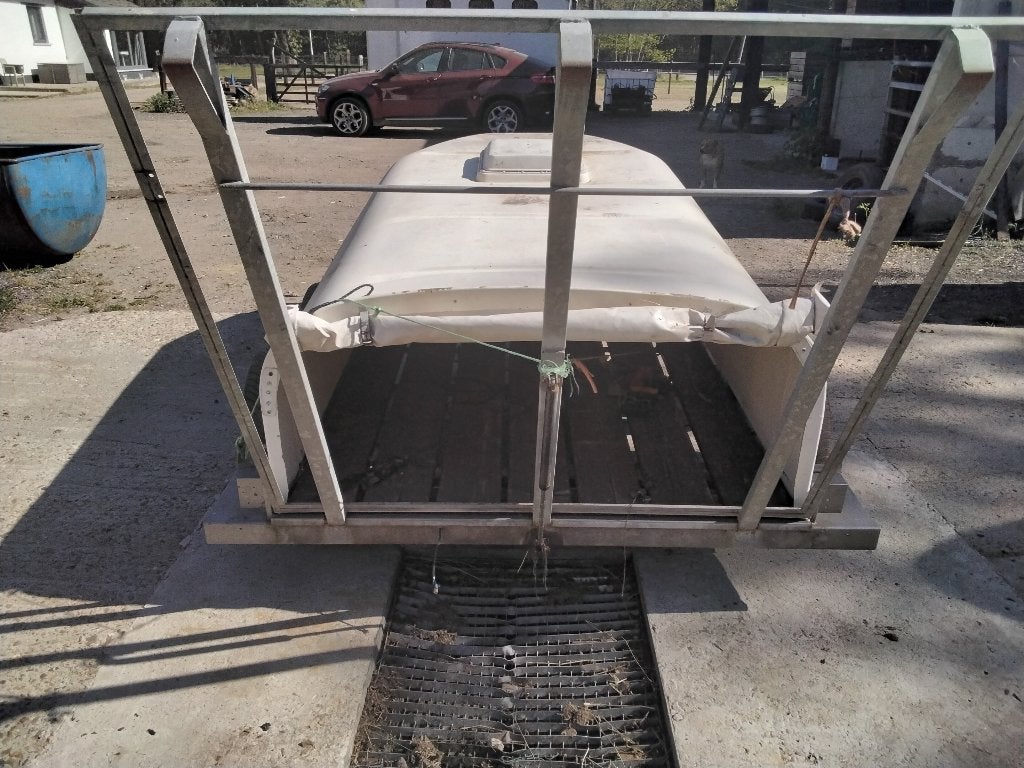 Dak van paardentrailer gratis, Ophalen, Gebruikt, Polyester, 2-paards trailer