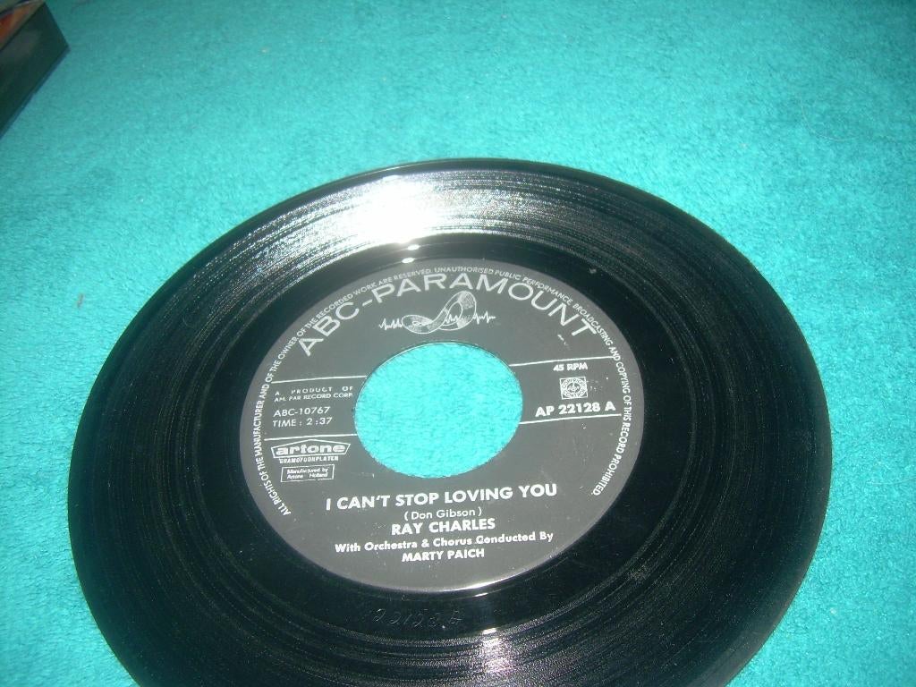 45 T SINGLE - Ray Charles – I Can't Stop Loving You, Cd's en Dvd's, Vinyl Singles, Originele persing, 7 inch, Single, Ophalen of Verzenden