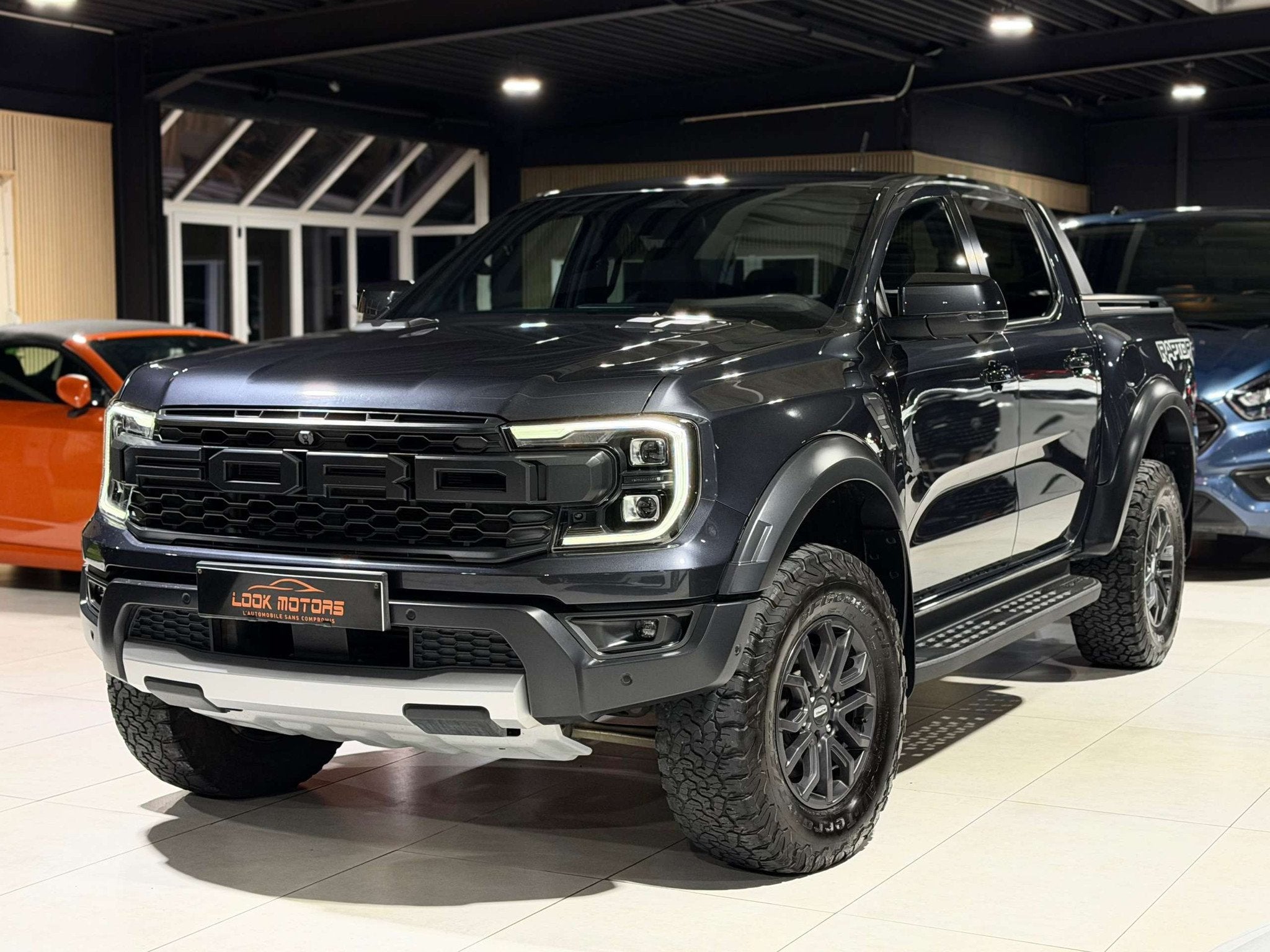Ford Ranger Raptor 2.0d EcoBlue 4WD Bt-Auto 10 vitesses 209c, Cuir, Argent ou Gris, 4 portes, Entreprise
