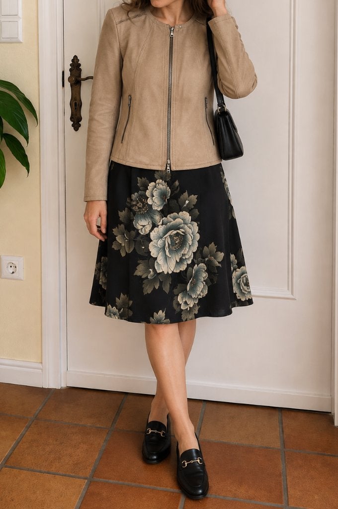 Arma Collection leren jasje maat 42, Kleding | Dames, Ophalen of Verzenden, Gedragen, Maat 42/44 (L), Beige