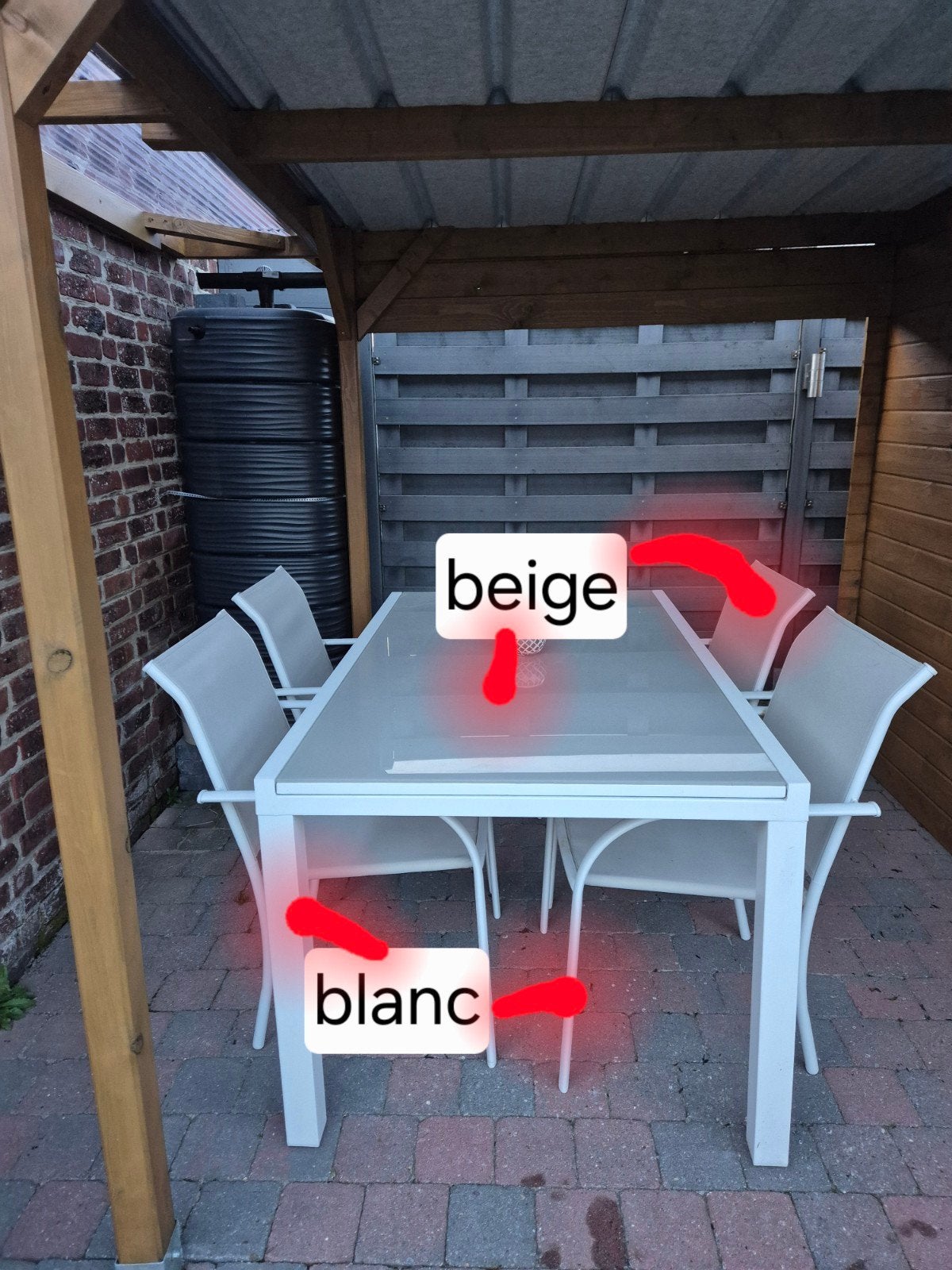 tuinset met 8 stoelen, Enlèvement, Salons de jardin